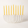 Load image into Gallery viewer, White Terrazzo Concrete Menorah