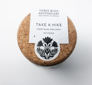 Ceramic Candle With Seed Label - Take A Hike