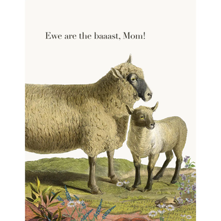 P. Flynn Design Card Ewe are the baaast, Mom!