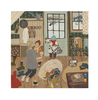 Winter Chores Print - 8x8