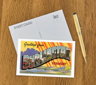 Greetings From Burlington Postcard