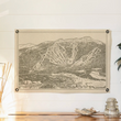 Load image into Gallery viewer, Felt Vermont Ski Mountain Banner - 16x24