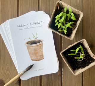 Garden Alphabet Learning Flashcards