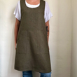 Load image into Gallery viewer, Pinafore Apron Olive - Size 0 - 4