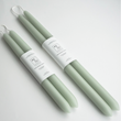 Load image into Gallery viewer, Eucalyptus Beeswax Dipped Taper Candles Set of 2 - 10inch