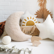 Load image into Gallery viewer, Big Moon Sherpa Fleece Cushion/ Pillow - Beige