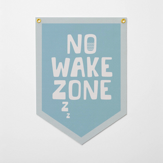 No Wake Zone Felt Camp Flag -16" x 22.5"
