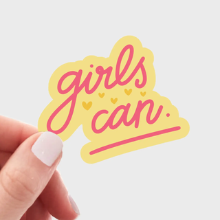 Girls Can Sticker