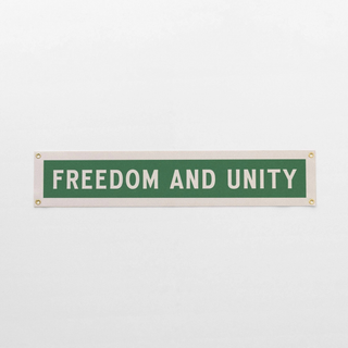 Freedom and Unity Vermont Felt Sign Banner