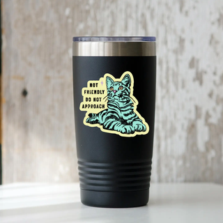 Not Friendly Do Not Approach Sticker