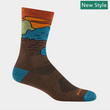 Load image into Gallery viewer, Darn Tough Men's Chasing Waterfalls Micro Crew Lightweight Hiking Sock - 5020 Earth