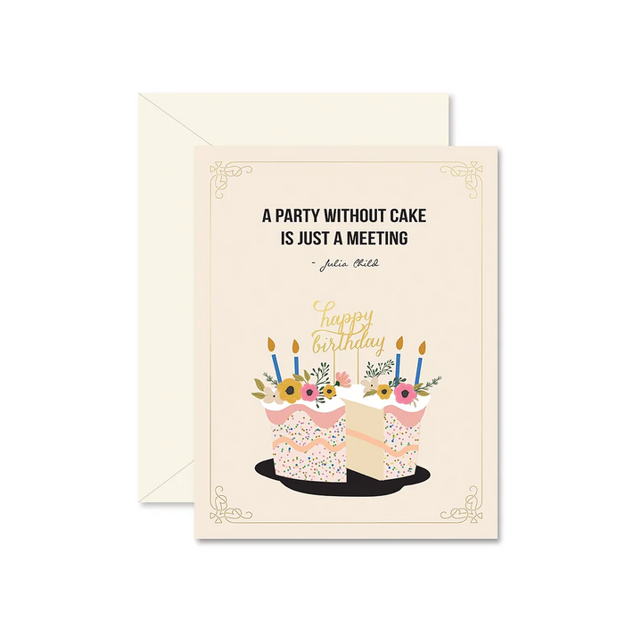 party without cake birthday card - GP5
