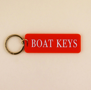 Boat Keys Keychain - Orange