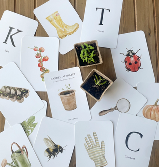Garden Alphabet Learning Flashcards