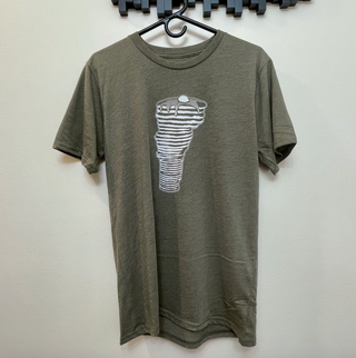 Vermont Pancake Stack T-Shirt - Heather Mocha