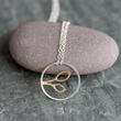 Load image into Gallery viewer, Sprout Necklace - Sterling Silver & 14k Gold Fill Mix 16"