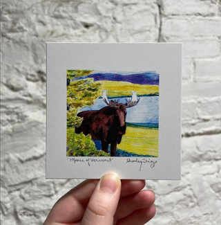 Unframed Moose Print - 4x4