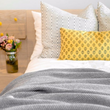 Load image into Gallery viewer, Herringbone Eco-Throw Blanket - Grey/Milk