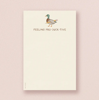 Feeling Productive Duck Notepad