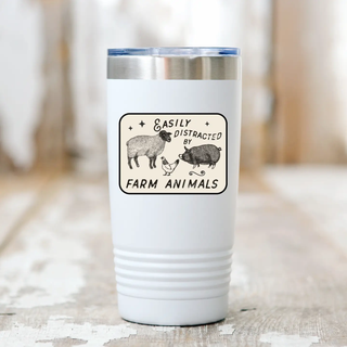 Easily Distracted by Farm Animals Sticker
