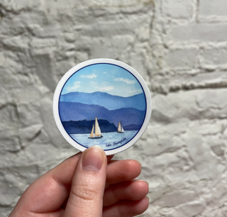 Lake Champlain Watercolor Vinyl Sticker