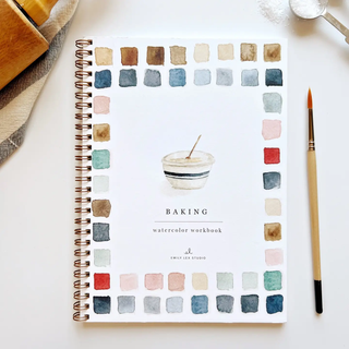 Emily Lex Watercolor Workbook - Baking Theme