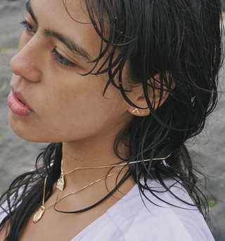 Ruins Stud Earrings - 14k Gold Vermeil