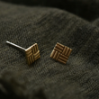 Load image into Gallery viewer, Brass Small Stud Earrings - EA-TS-74