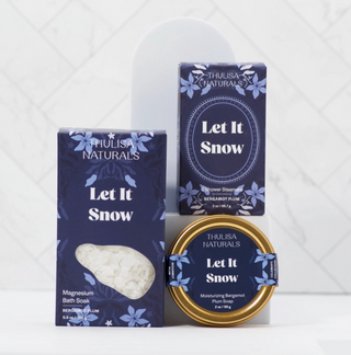 Let It Snow Magnesium Bath Soak - Bergamot + Plum
