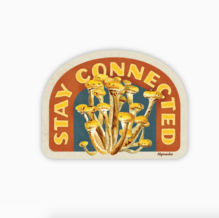 Stay Connected Fungi Sticker