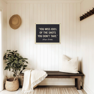 Shots You Don’t Take Felt Bannner - 16x20