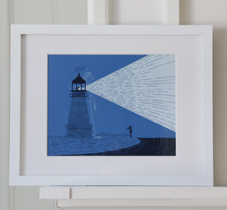 Becoming A Lighthouse Screen-Print - 8x10
