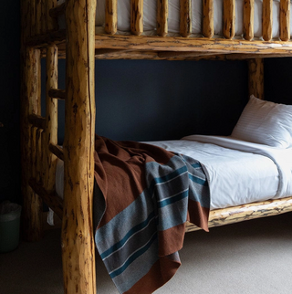 Lodge Stripe Eco-Throw Blanket - Brown