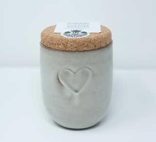 Ceramic Candle With Seed Label - Sweater Weather