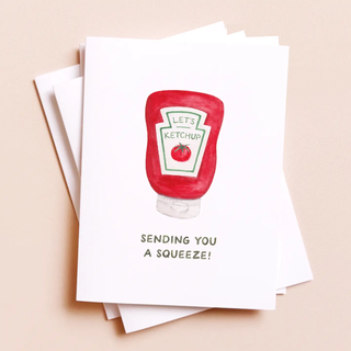 Sending a squeeze Ketchup Card