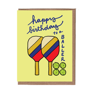 Pickleball Birthday Card
