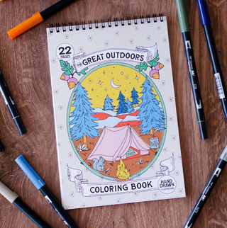 Outdoor Adventure Coloring Book