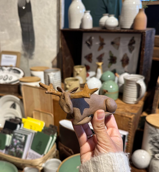 Victory Pottery Ceramic Figurine Moose