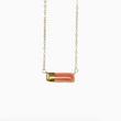 Load image into Gallery viewer, Tiny Reed Necklace - 16" Hot Pink / Gold