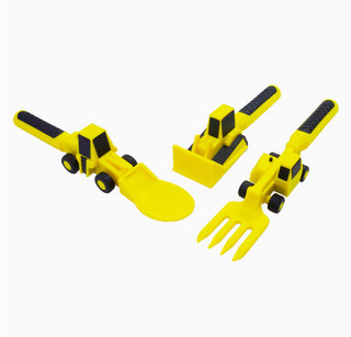 Kid's Construction Utensils Set of 3 - Yellow