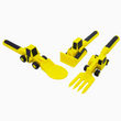 Load image into Gallery viewer, Kid's Construction Utensils Set of 3 - Yellow
