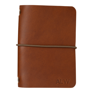 Full Grain Leather Refillable Golf Log Book