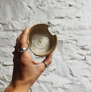 Laura White Pottery Speckled Sponge Holder