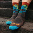Load image into Gallery viewer, Darn Tough Men's Chasing Waterfalls Micro Crew Lightweight Hiking Sock - 5020 Earth