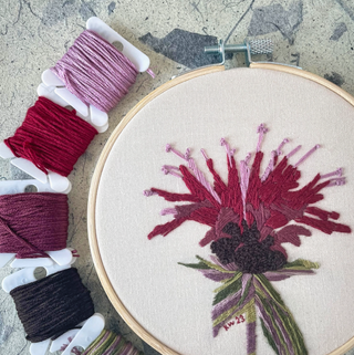 DIY Embroidery Kit 5" - Bee Balm