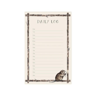 Daily Log Beaver Notepad