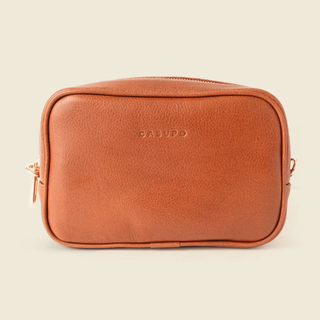 Large Leather Cosmetic Bag