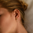 Load image into Gallery viewer, Brass Small Stud Earrings - EA-TS-30