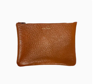 Leather Medium Zip Pouch