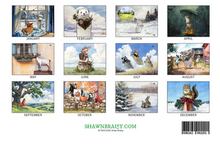 Animal Illustrations 2026 Wall Calendar